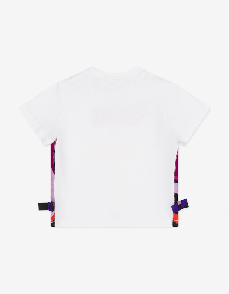 PUCCI Baby Girls Logo T-Shirt in White