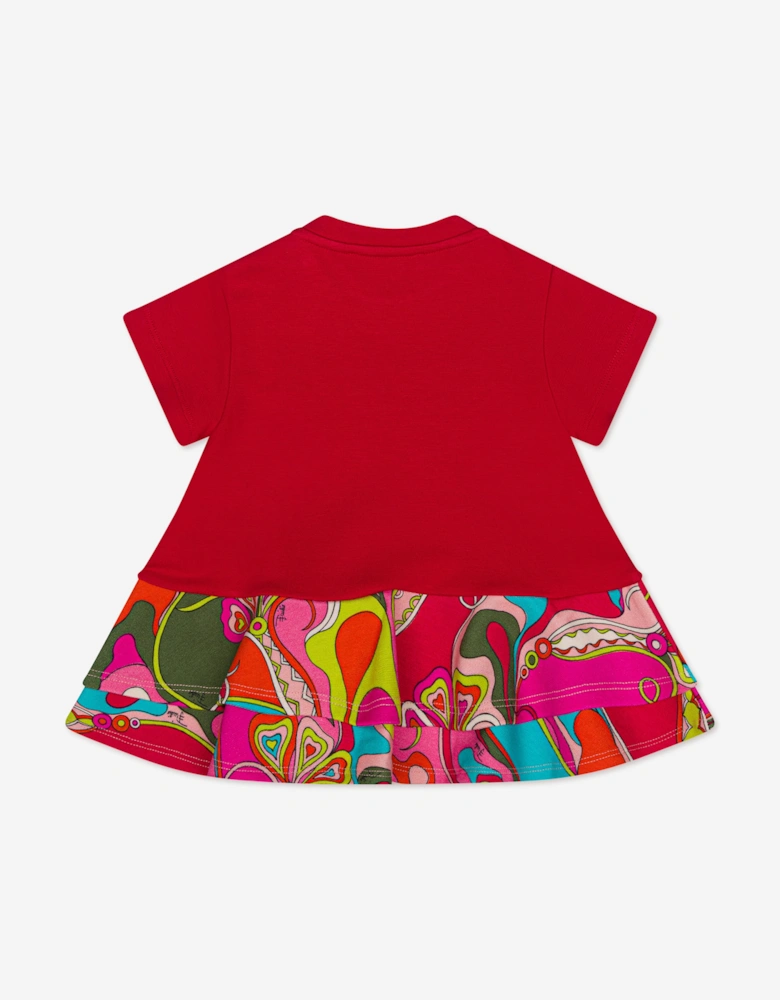 PUCCI Baby Girls Orchidee Print Dress in Red
