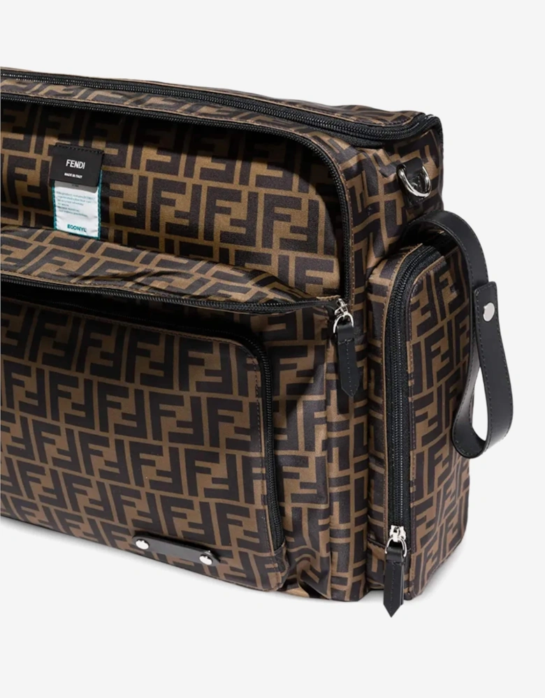 Fendi Baby FF Logo Changing Bag in Brown