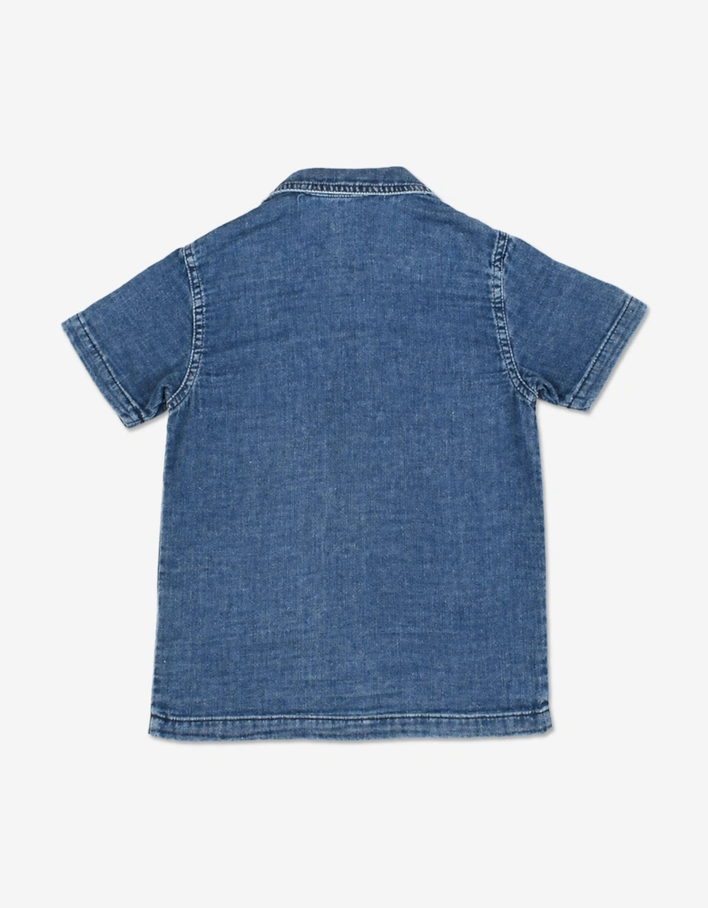Bel-Air Boys Denim Effect Shirt in Blue