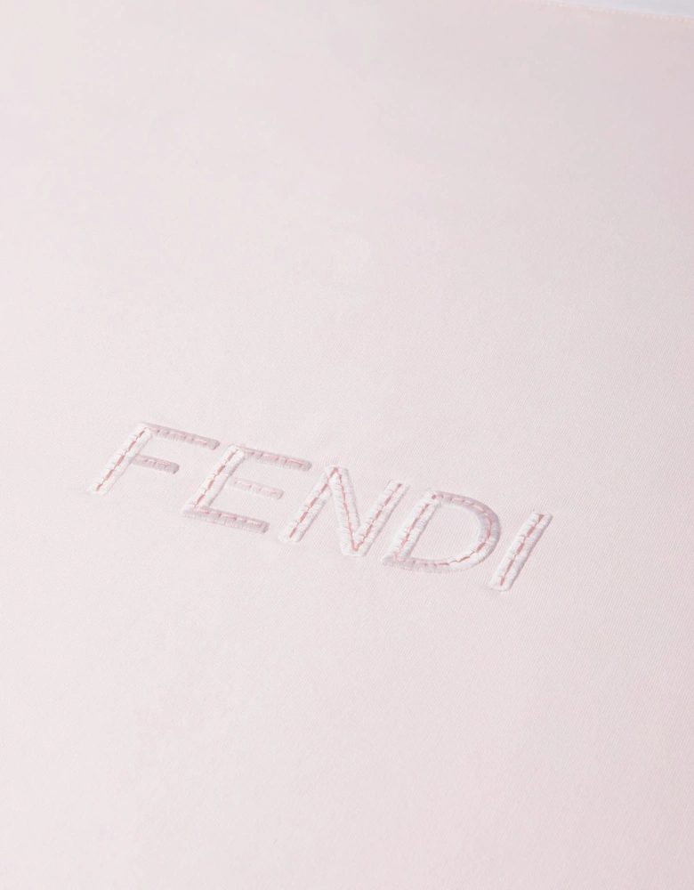 Fendi Baby Girls Logo Blanket in Pink