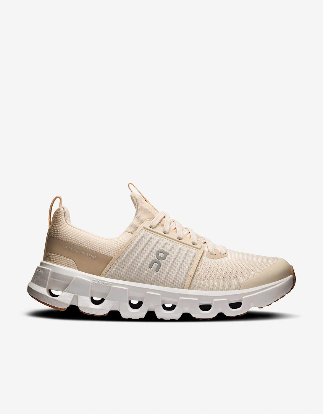 On Running Kids Cloudswift Trainers in Beige, 7 of 6