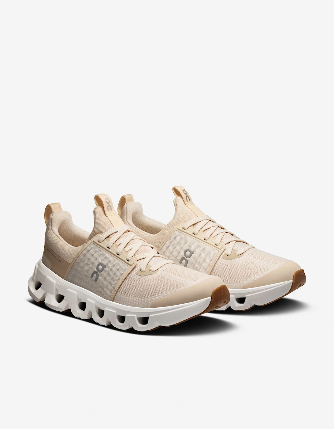 On Running Kids Cloudswift Trainers in Beige