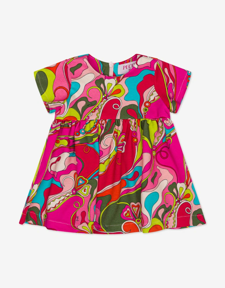 PUCCI Baby Girls Orchidee Print Dress in Pink