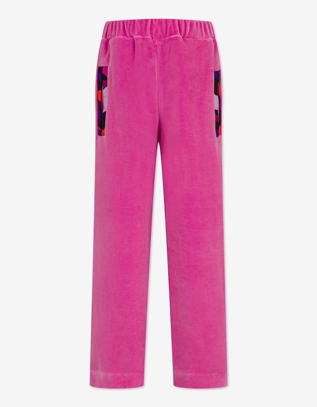 PUCCI Girls Velour Joggers in Pink, 4 of 3