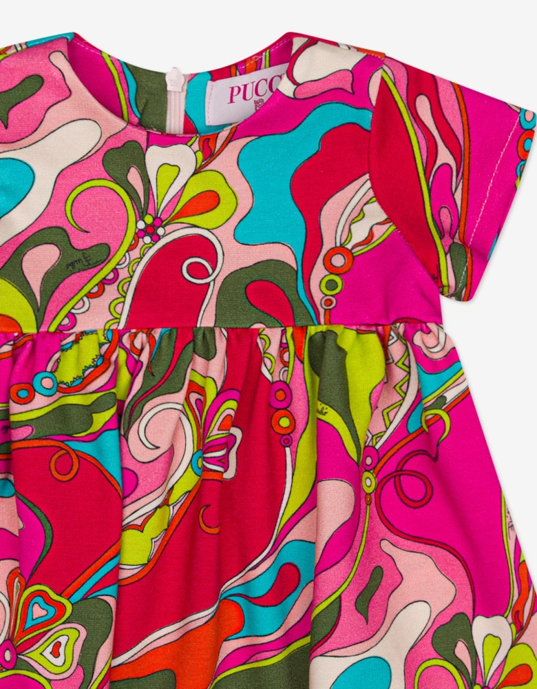 PUCCI Baby Girls Orchidee Print Dress in Pink