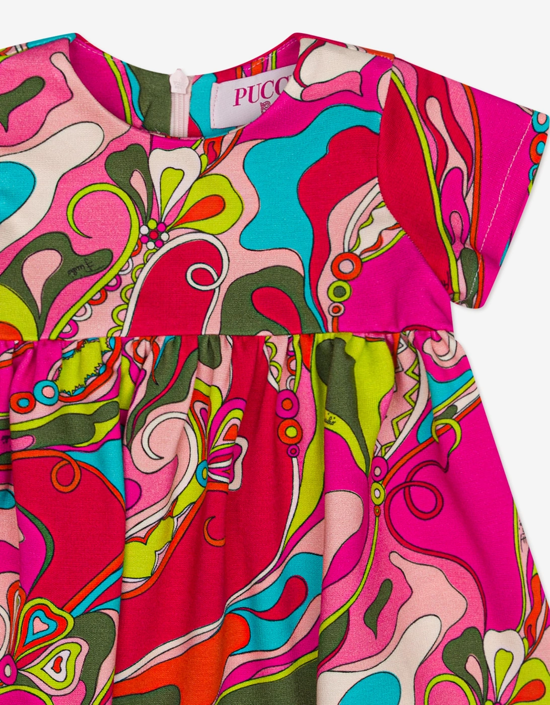 PUCCI Baby Girls Orchidee Print Dress in Pink