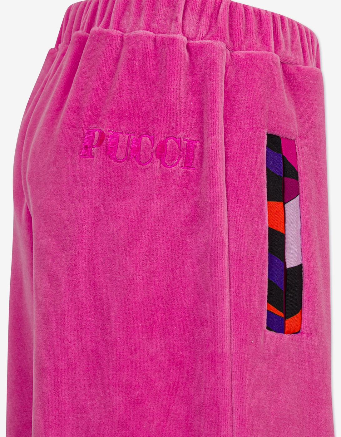 PUCCI Girls Velour Joggers in Pink