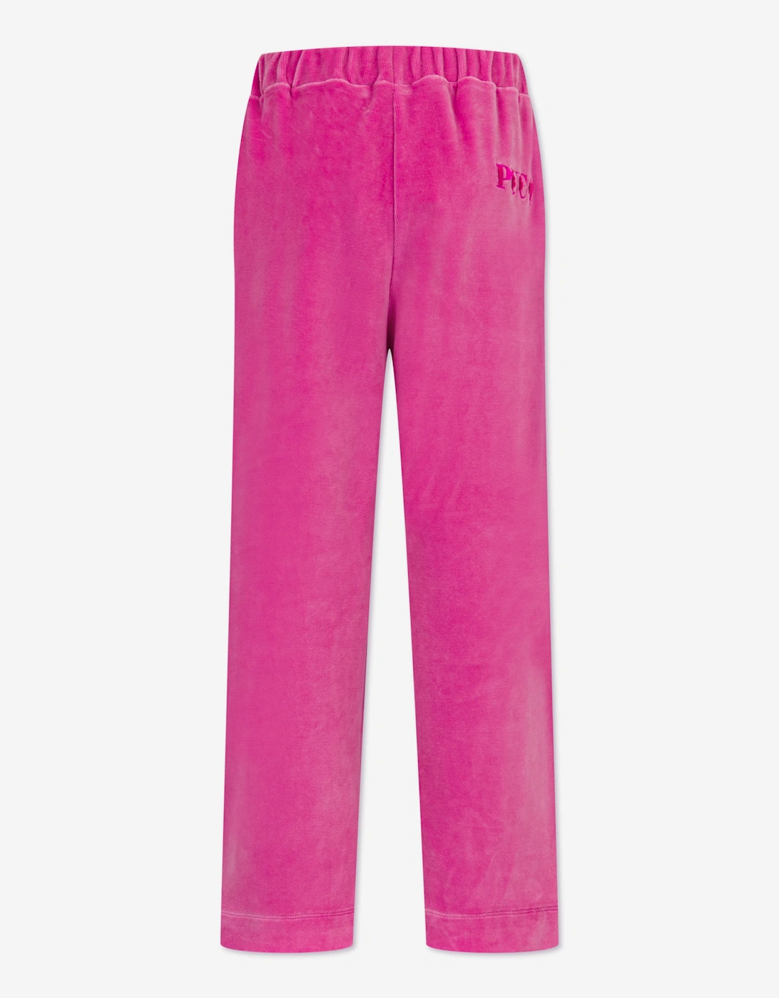 PUCCI Girls Velour Joggers in Pink