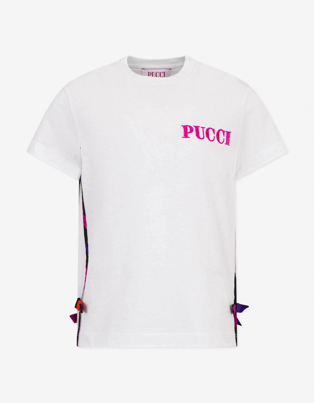 PUCCI Girls Logo T-Shirt in White, 5 of 4
