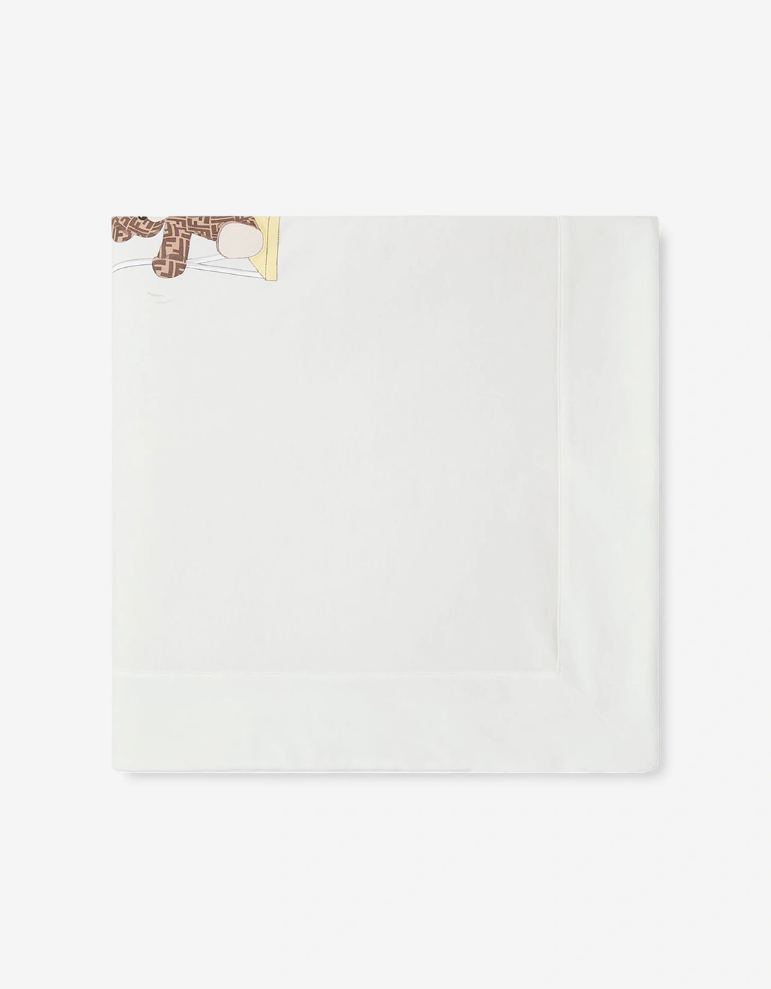 Fendi Baby Bear Logo Blanket in White, 4 of 3