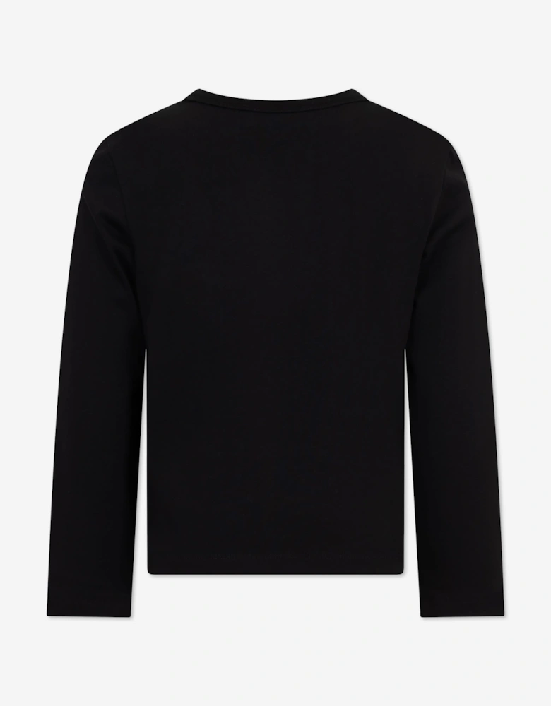 PUCCI Girls Fish Logo T-Shirt in Black