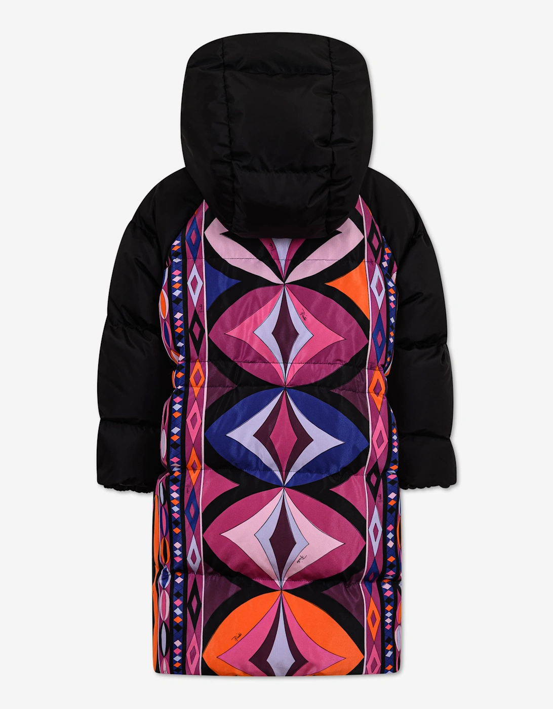 PUCCI Girls Down Padded Puffer Coat in Black