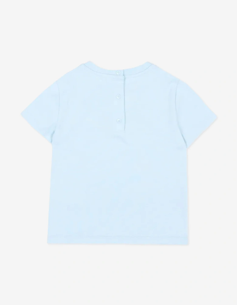 Fendi Baby Logo T-Shirt in Blue