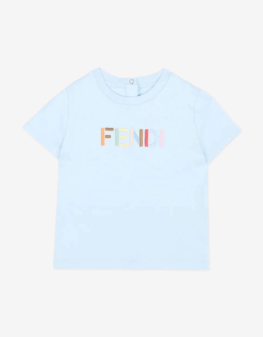Fendi Baby Logo T-Shirt in Blue, 4 of 3