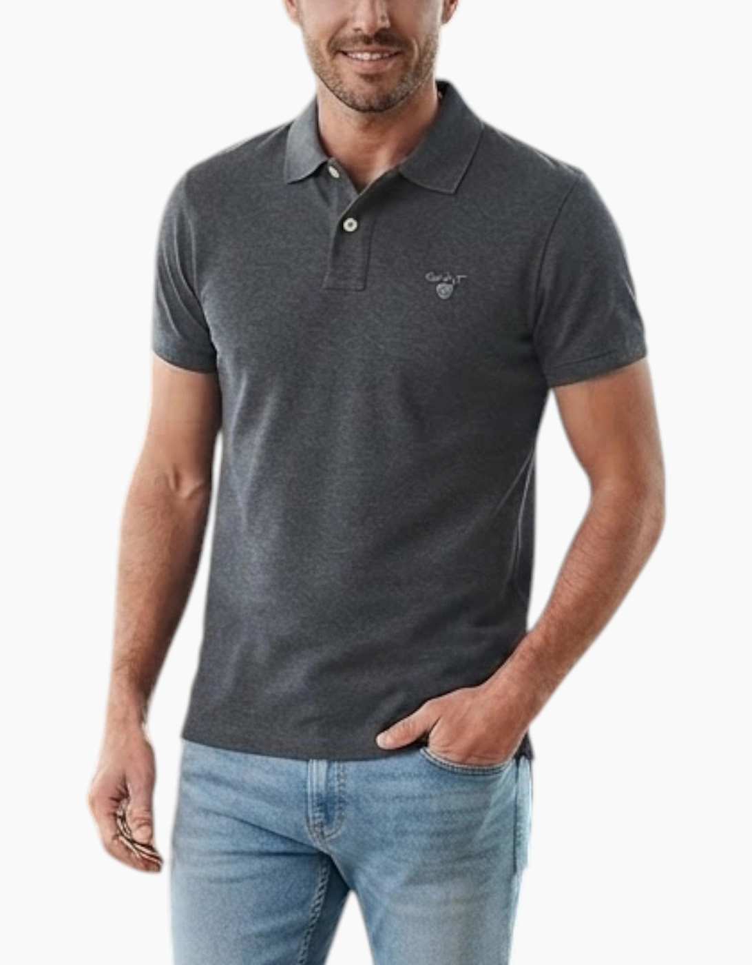 GANT Mens Polo Shirt Short Sleeve Casual Summer Tee Golf Sports Cotton Jersey, 6 of 5