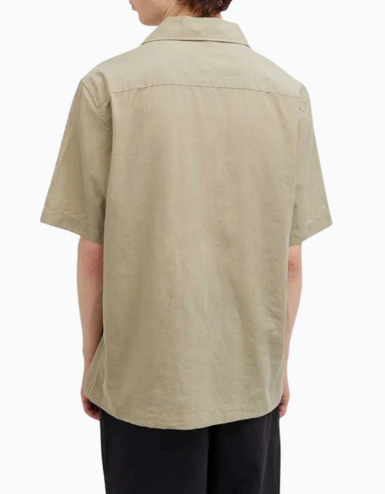 Fred Perry Textured Lightweight Warm Grey Vacation Shirt
