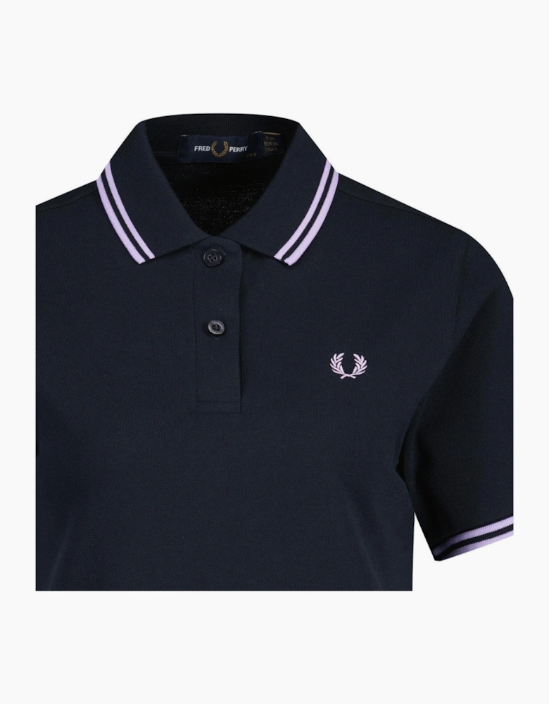 Fred Perry G3600 Retro Twin Tipped Navy Polo Shirt