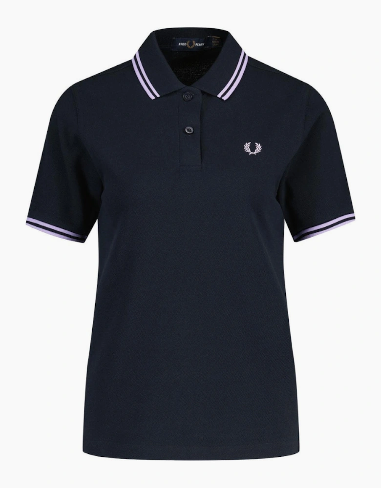 Fred Perry G3600 Retro Twin Tipped Navy Polo Shirt
