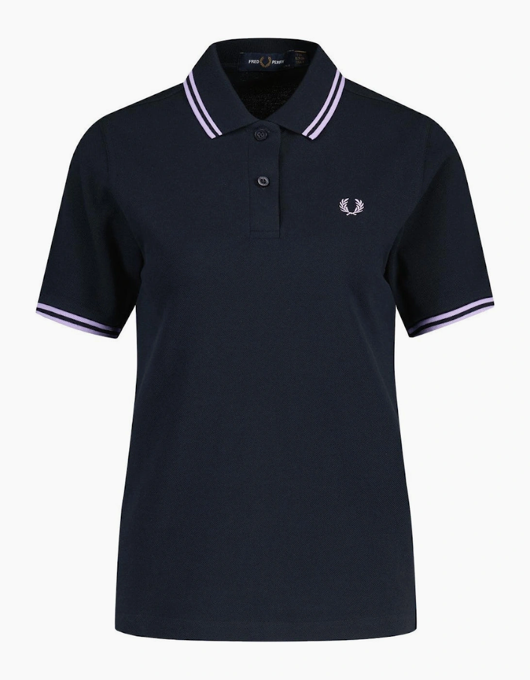 Fred Perry G3600 Retro Twin Tipped Navy Polo Shirt, 4 of 3