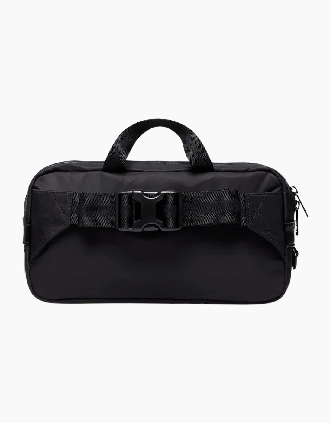 Fred Perry Nylon Twill Leather Cross Body Black Bag
