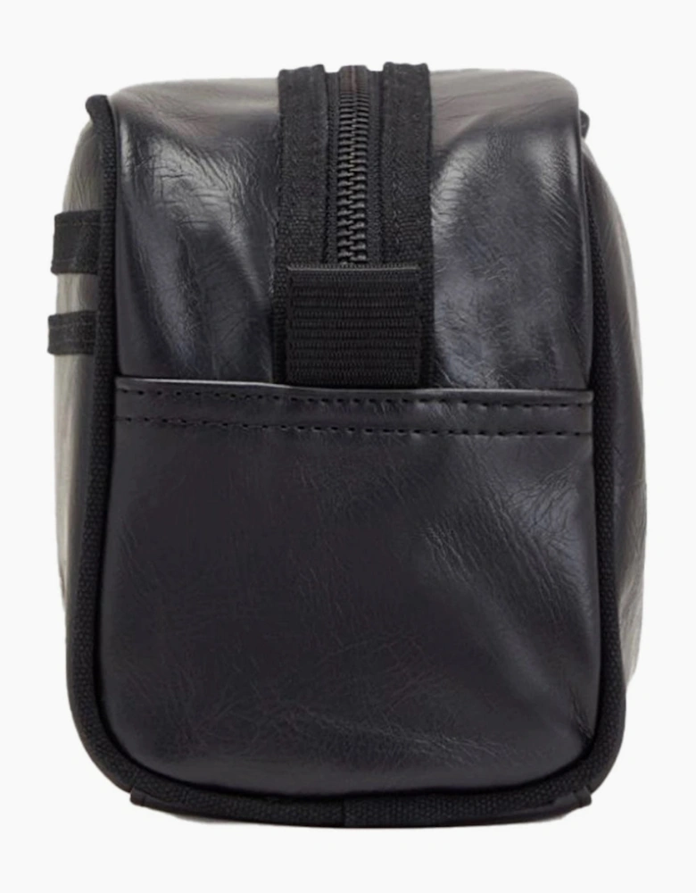Fred Perry Tonal PU Black Wash Bag