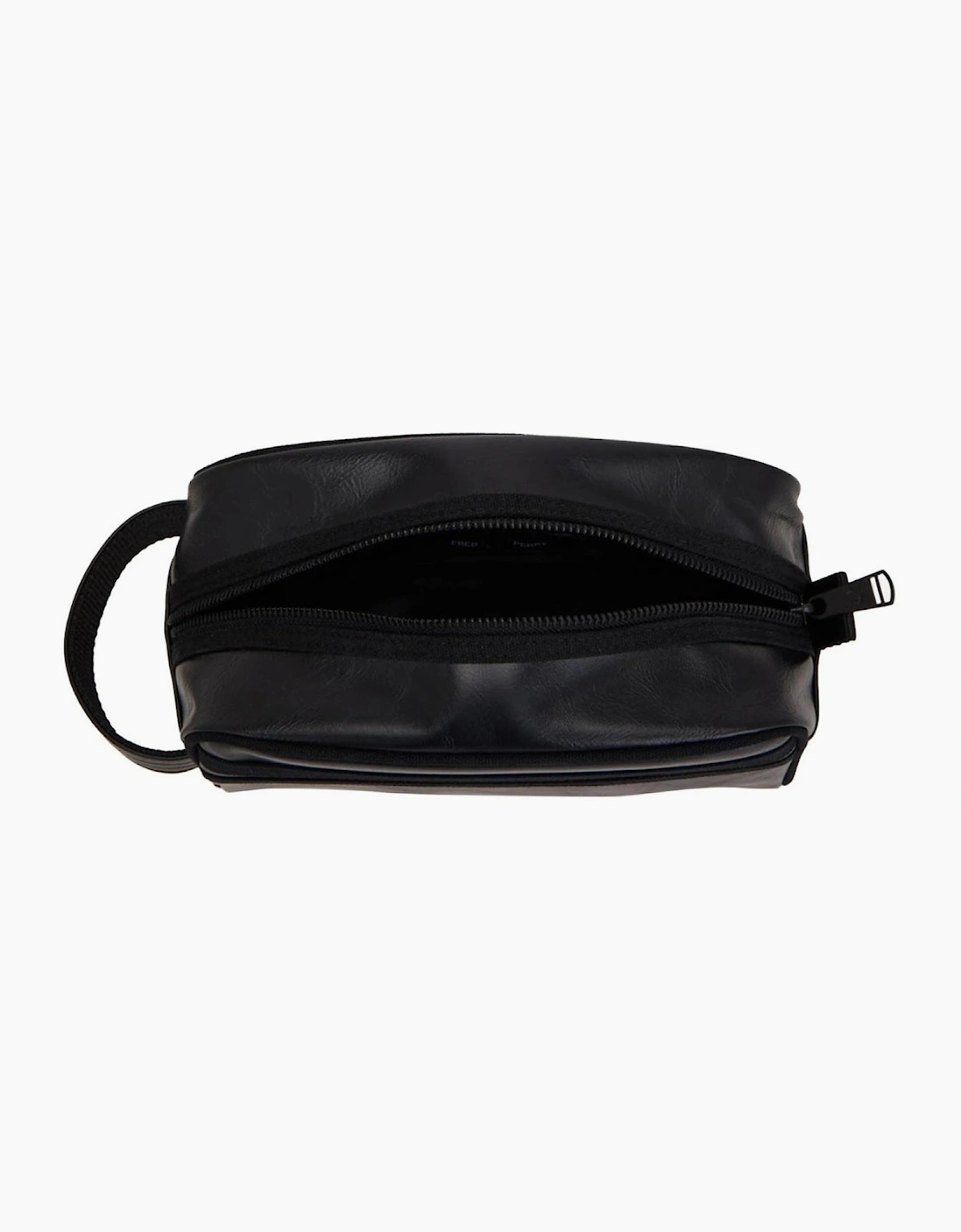 Fred Perry Tonal PU Black Wash Bag