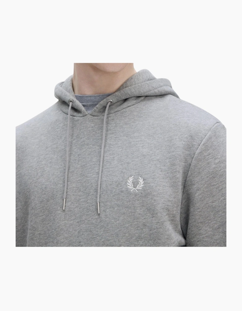Fred Perry Tipped Grey Marl Hoodie