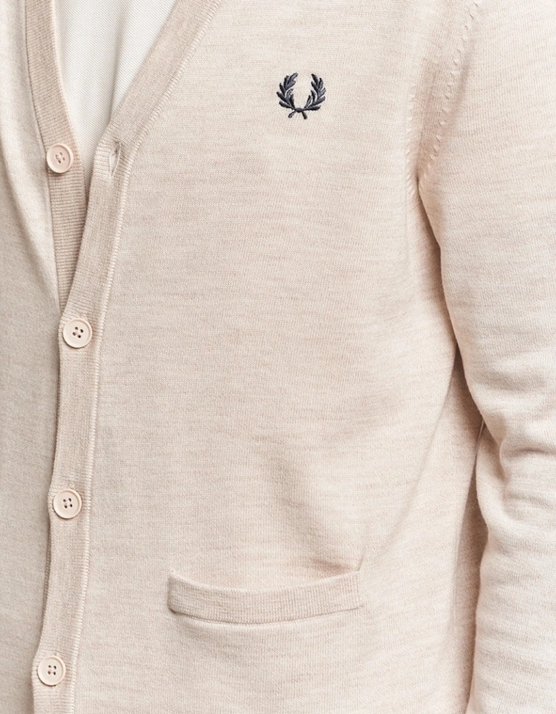 Fred Perry Porridge Marl Classic Cardigan