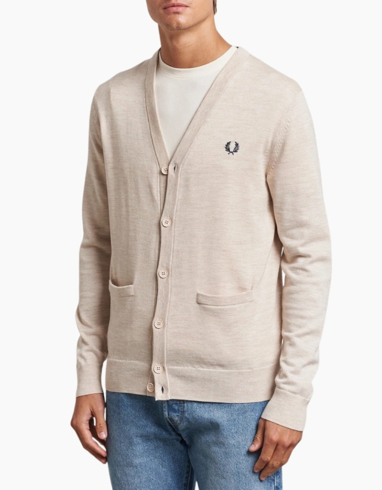 Fred Perry Porridge Marl Classic Cardigan