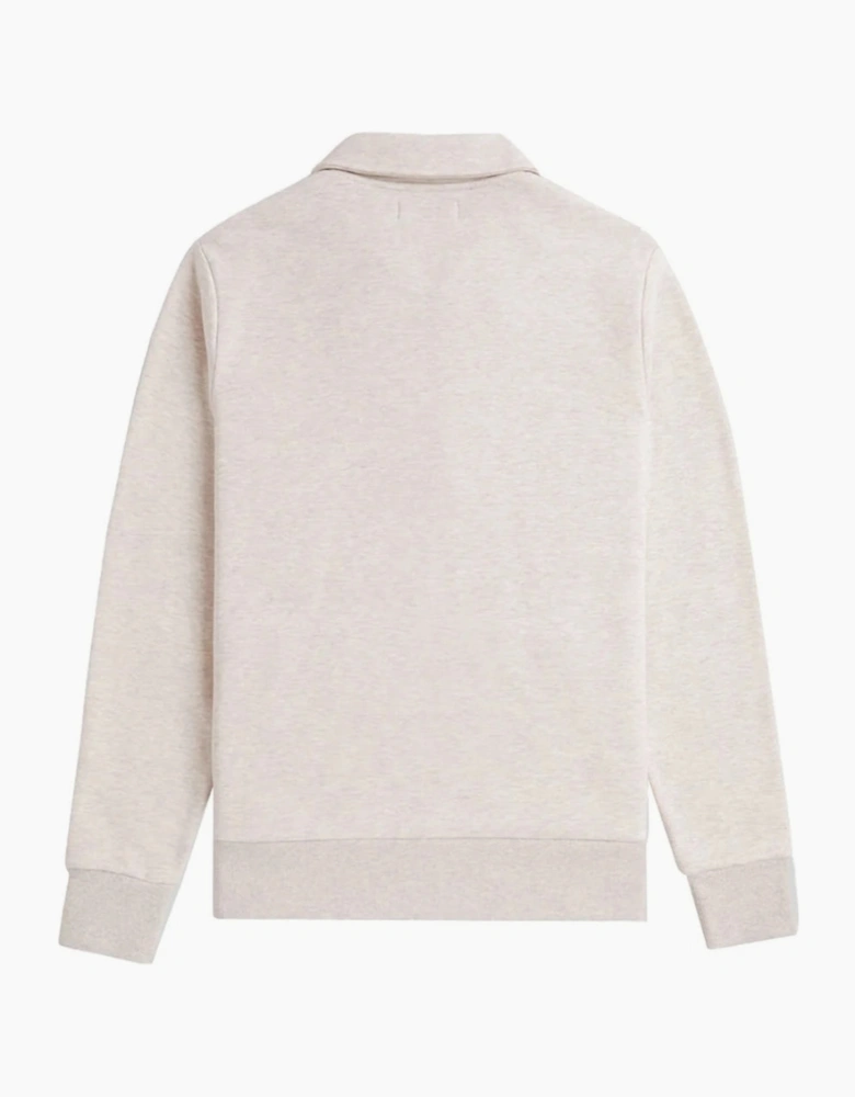 Fred Perry Half Zip Porridge Marl Pullover Sweater