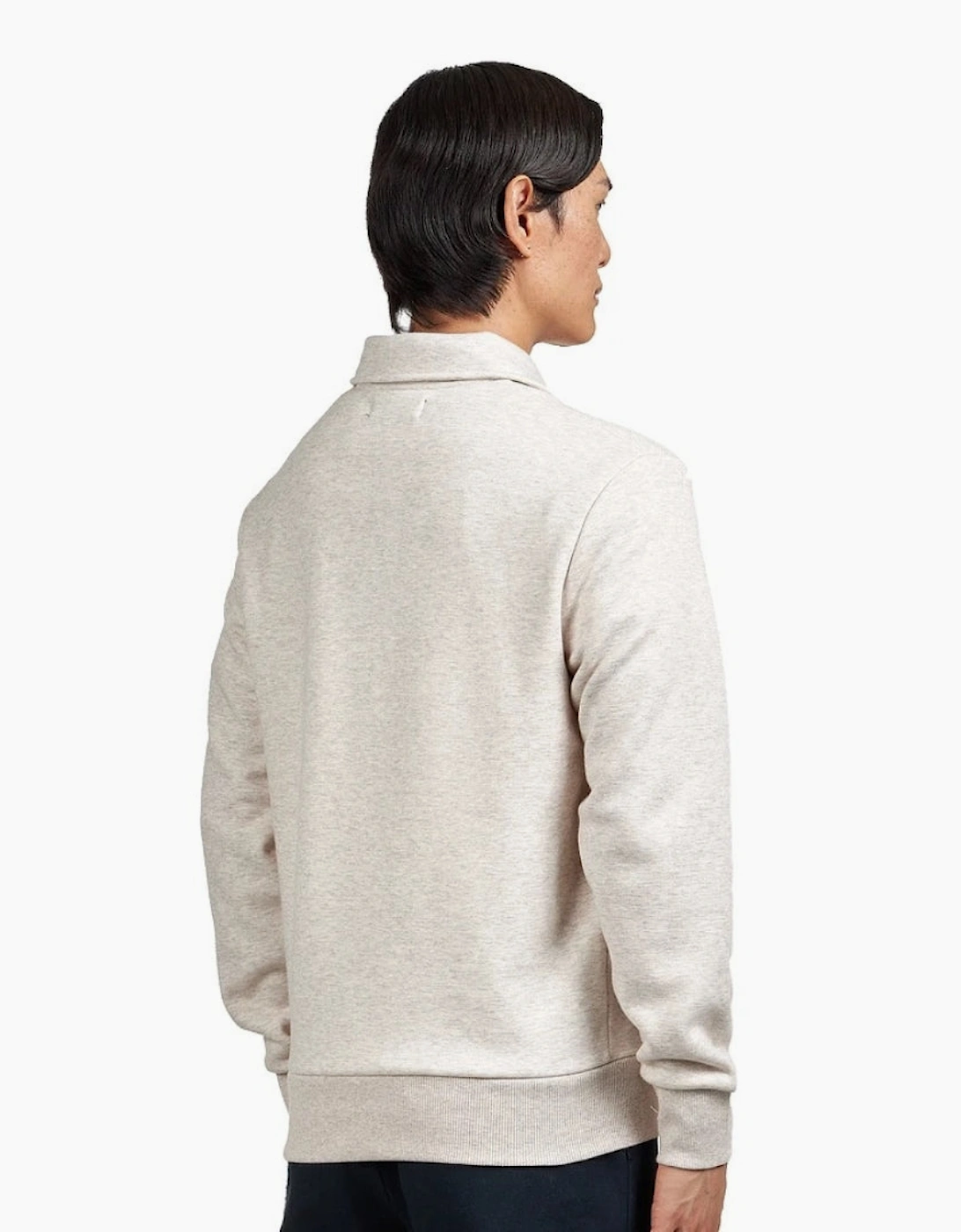 Fred Perry Half Zip Porridge Marl Pullover Sweater