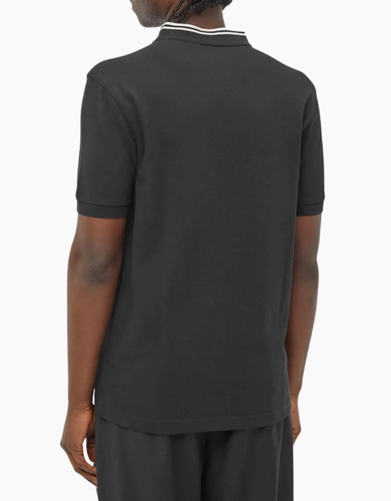 Fred Perry Bomber Collar Black Polo