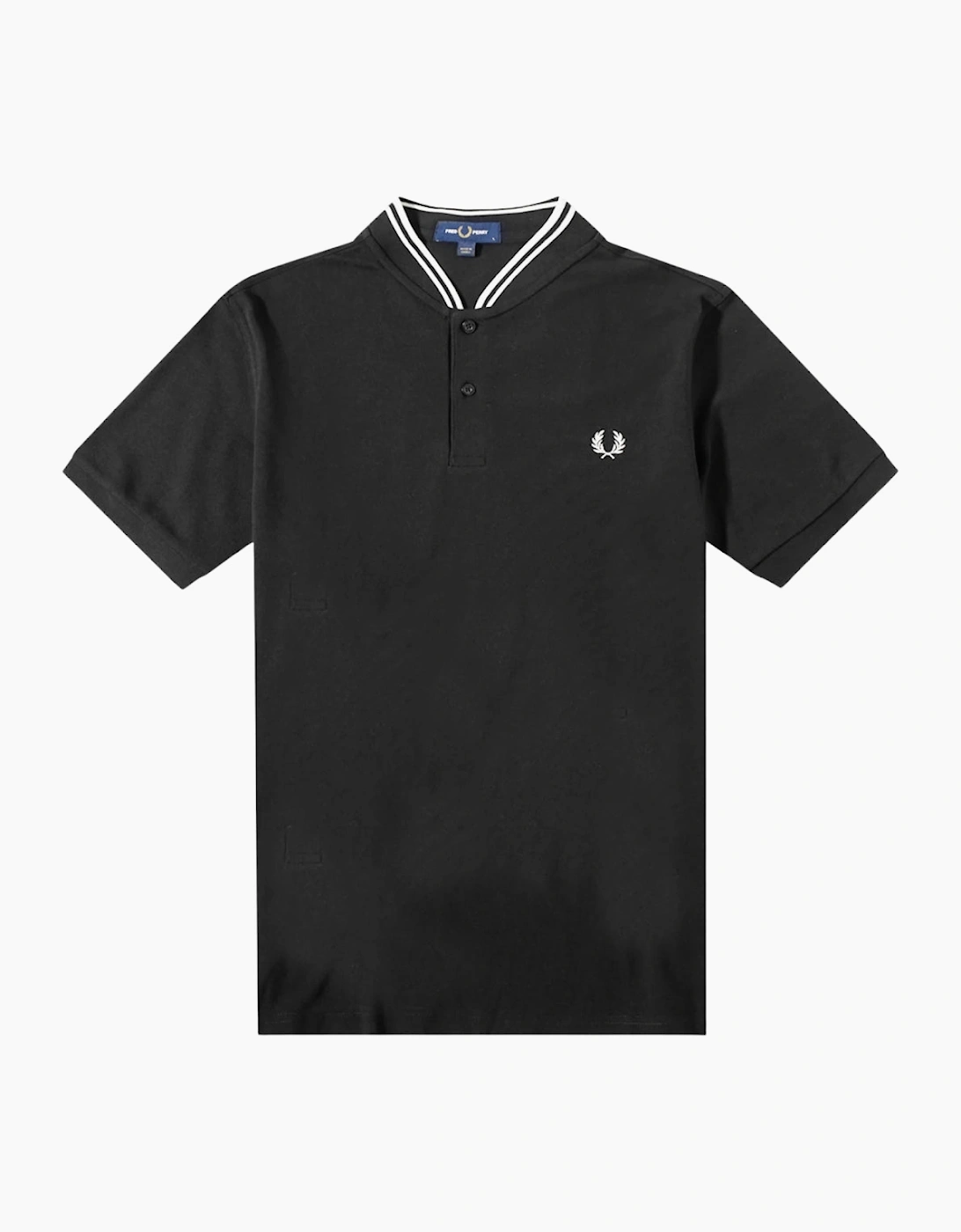 Fred Perry Bomber Collar Black Polo, 5 of 4