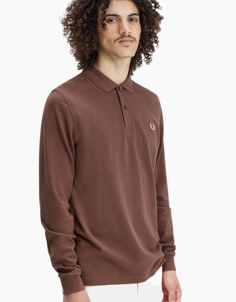 Fred Perry Brick Long Sleeve Classic Polo Shirt