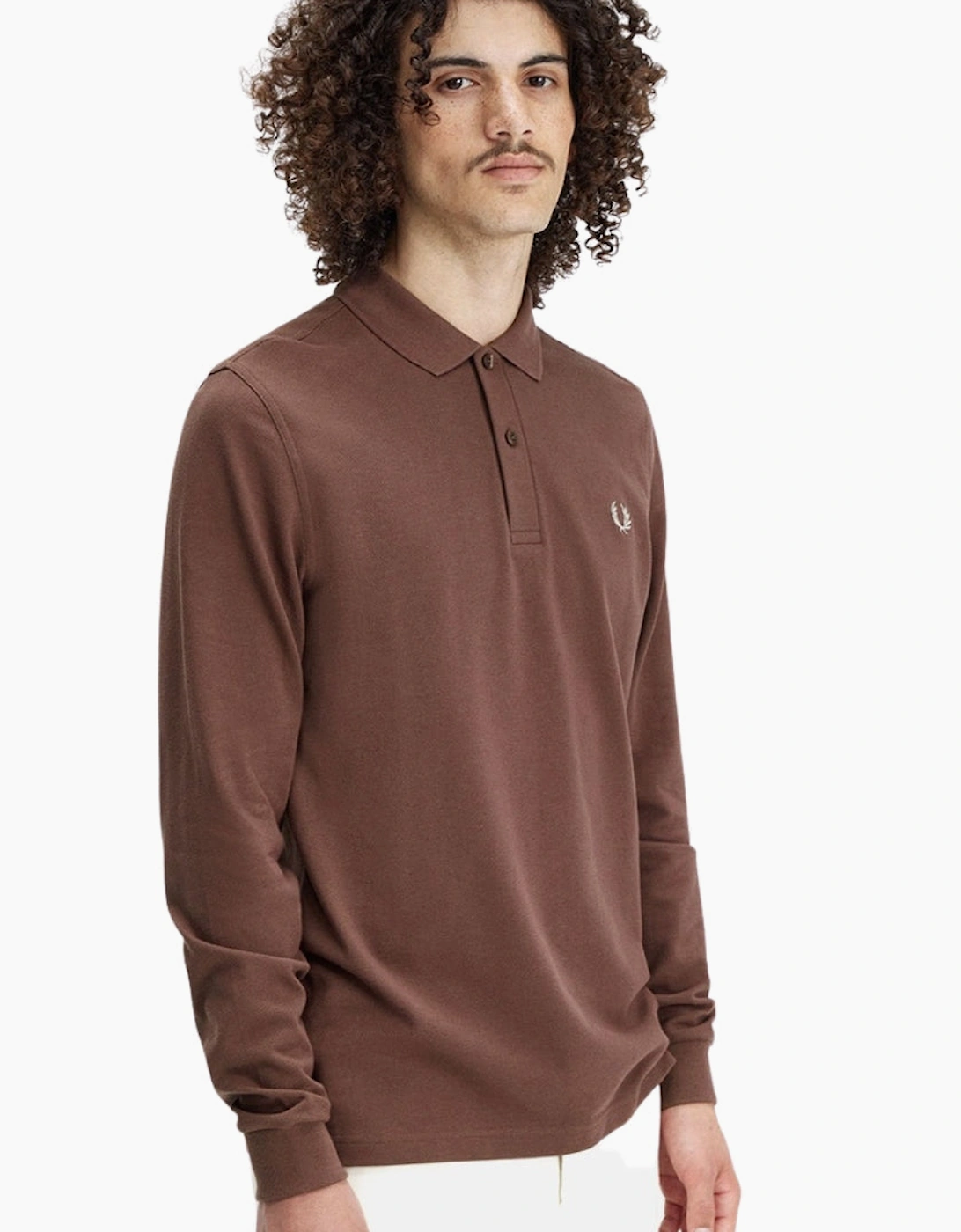 Fred Perry Brick Long Sleeve Classic Polo Shirt