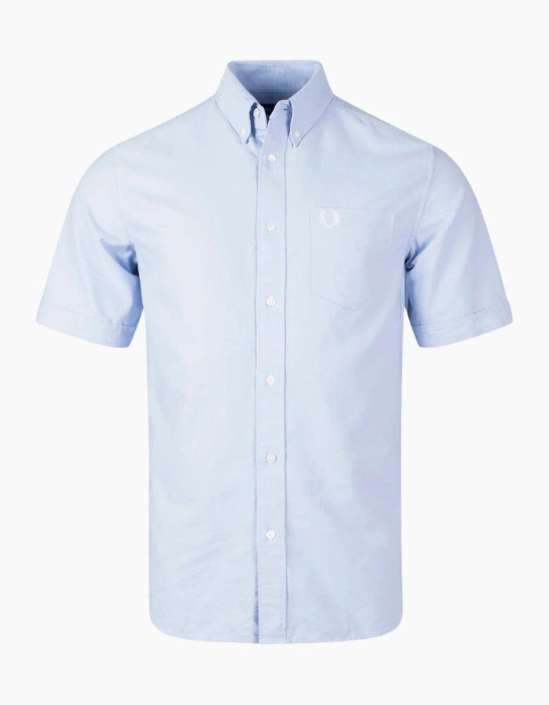 Fred Perry Short Sleeve Light Smoke Oxford Shirt
