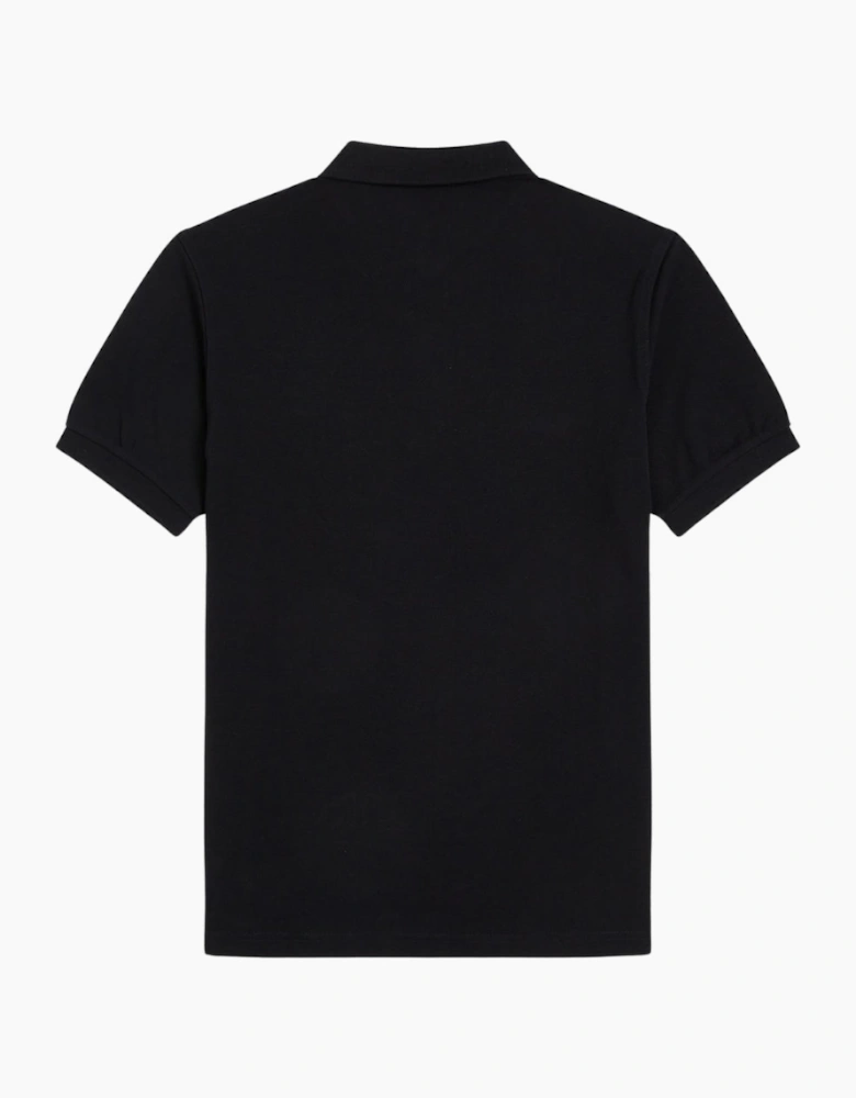 Fred Perry Classic Black Chrome Logo Polo Shirt