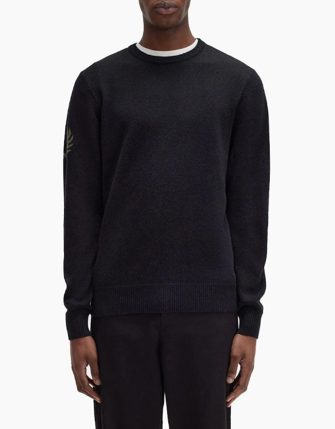 Fred Perry Laurel Wreath Knit Black Jumper