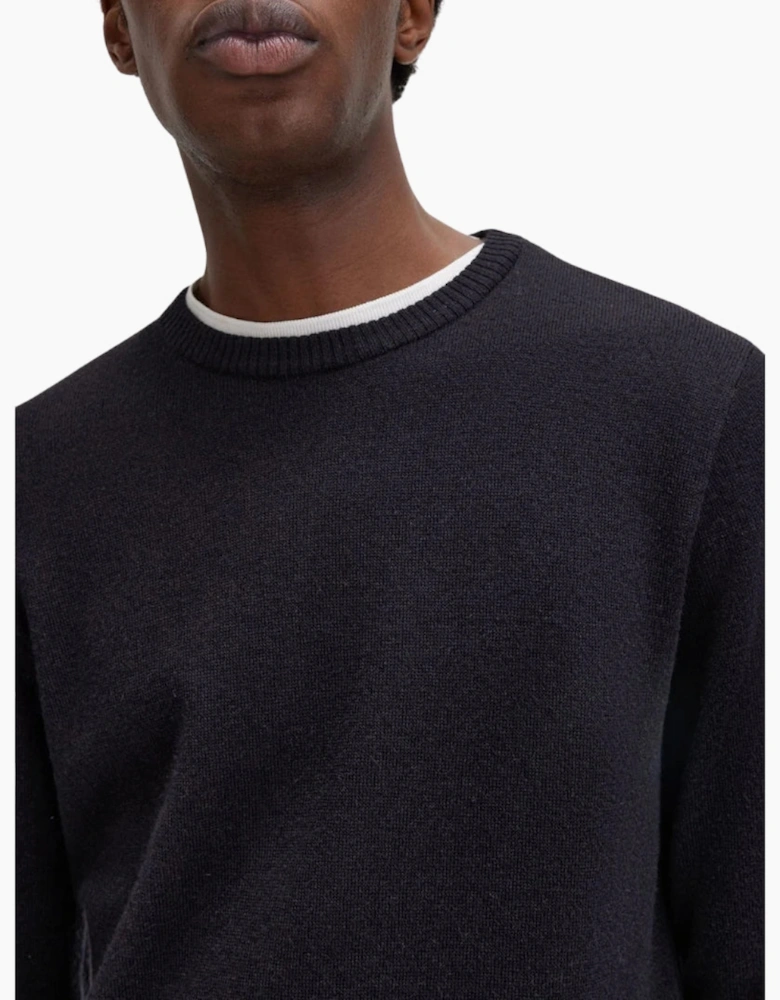 Fred Perry Laurel Wreath Knit Black Jumper