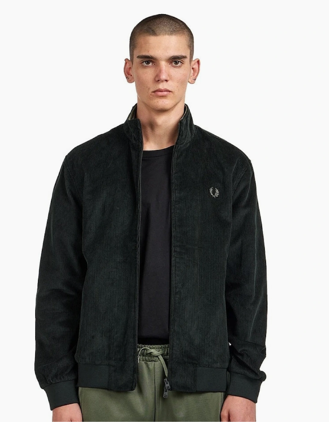Fred Perry Cord Brentham Night Green Jacket