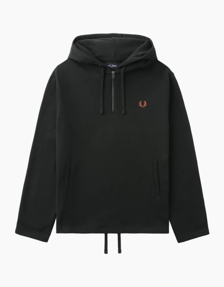 Fred Perry Hooded Smock Night Green Sweater