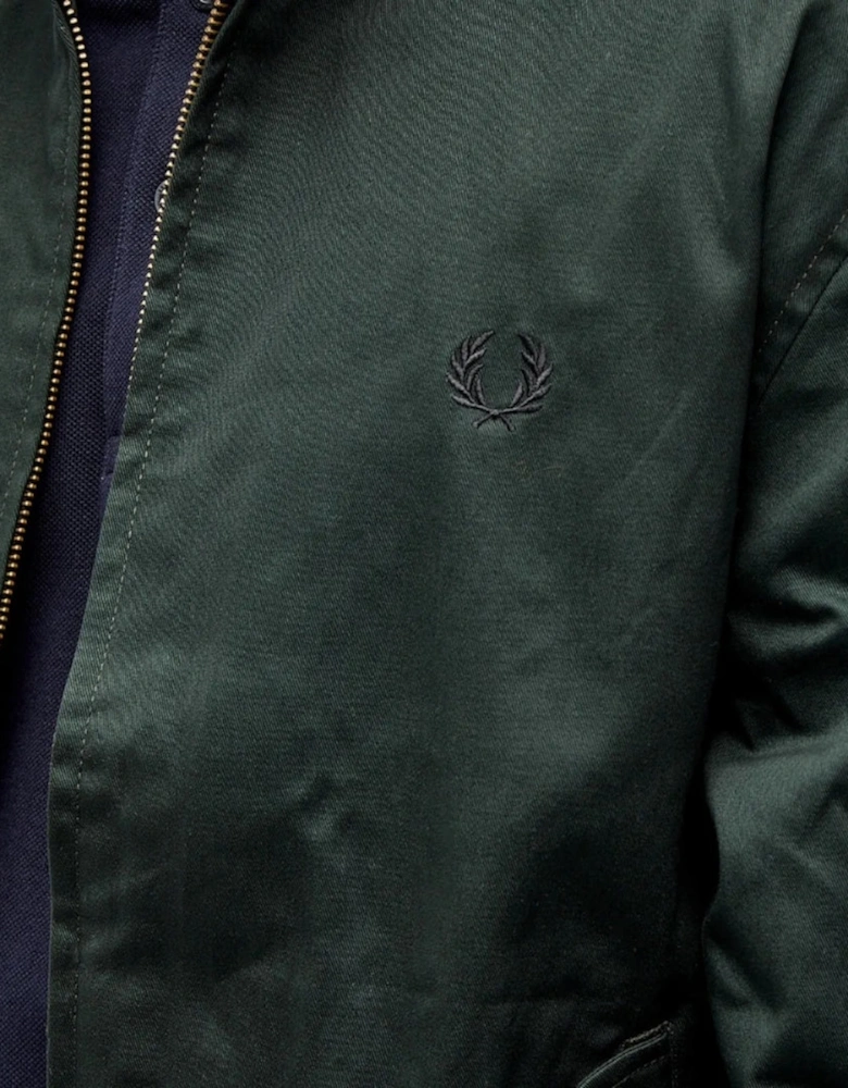 Fred Perry Waxed Night Green Harrington Jacket