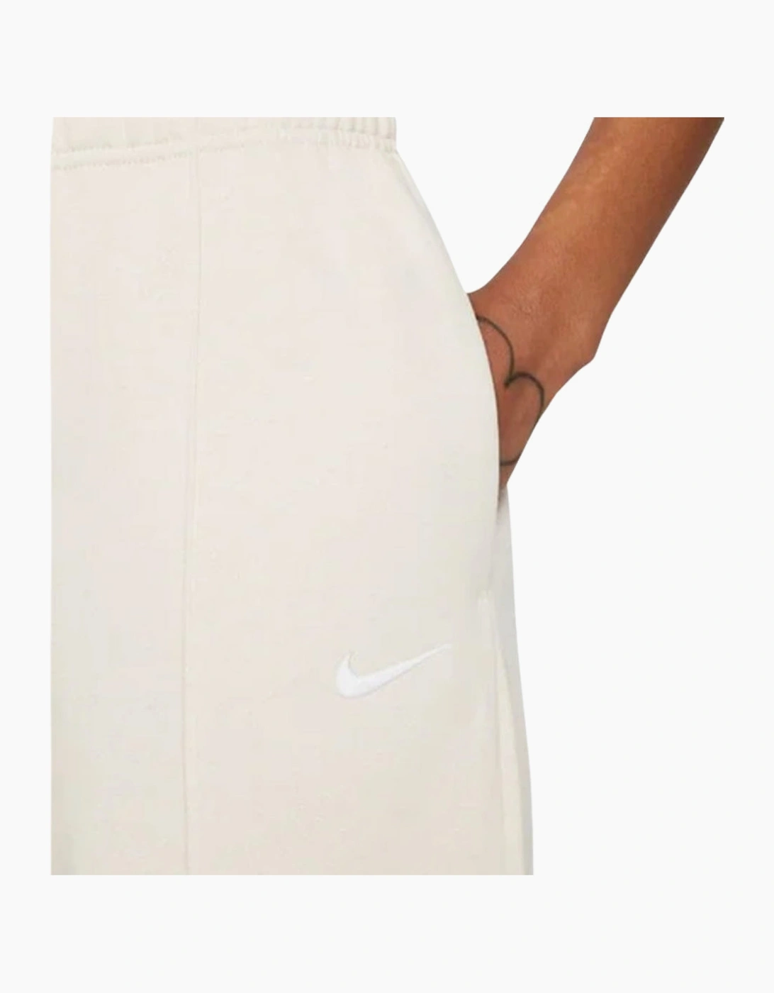 Nike Sportswear Essential White Fleece Trousers