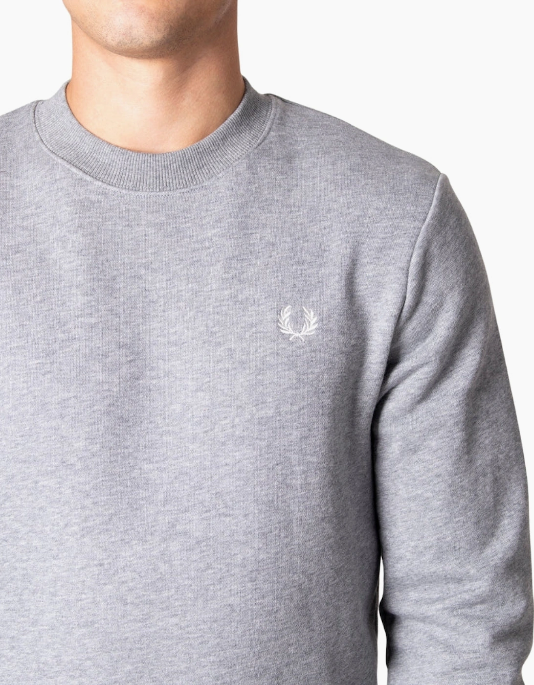 Fred Perry Crew Neck Steel Marl Jumper