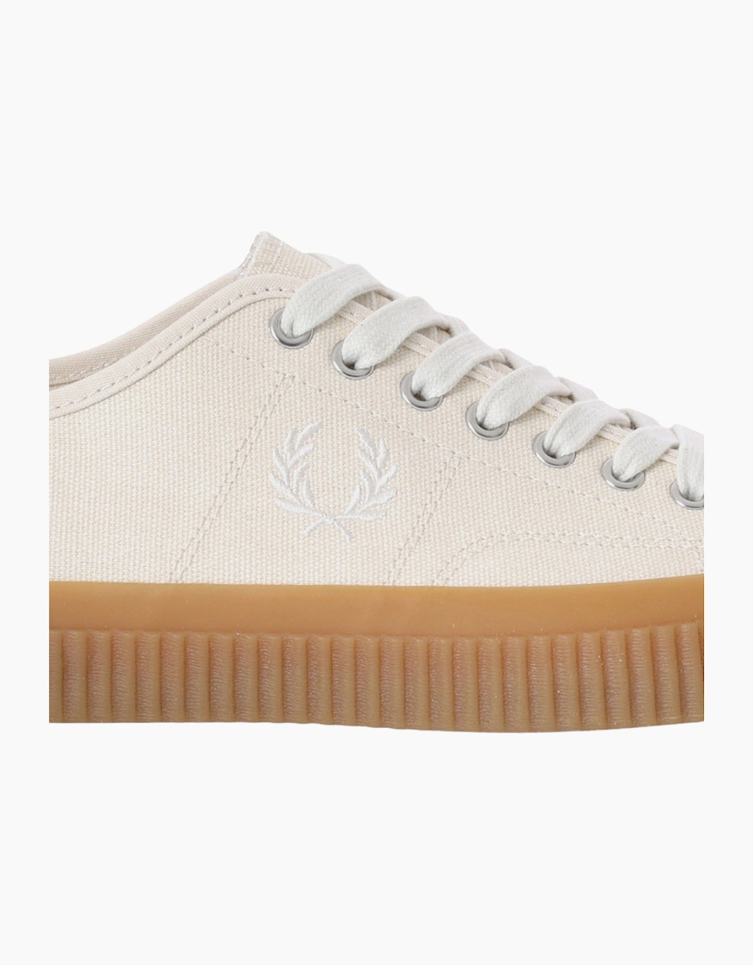 Fred Perry Hughes Low Canvas Ecru Trainers