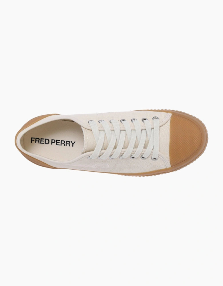 Fred Perry Hughes Low Canvas Ecru Trainers