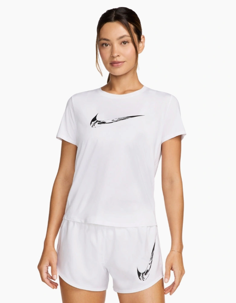 Nike Dri-Fit One Swoosh Running White T-Shirt