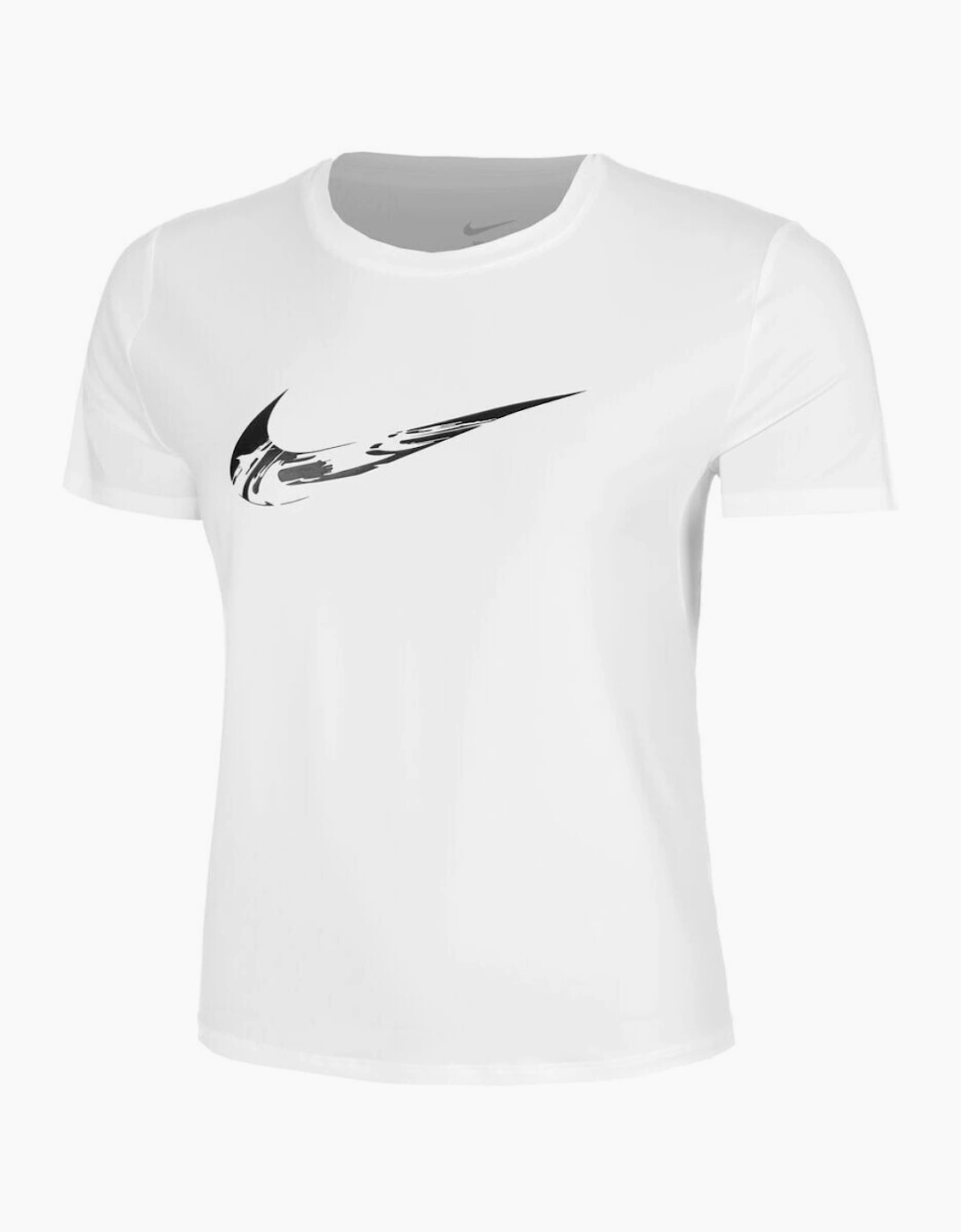 Nike Dri-Fit One Swoosh Running White T-Shirt, 5 of 4