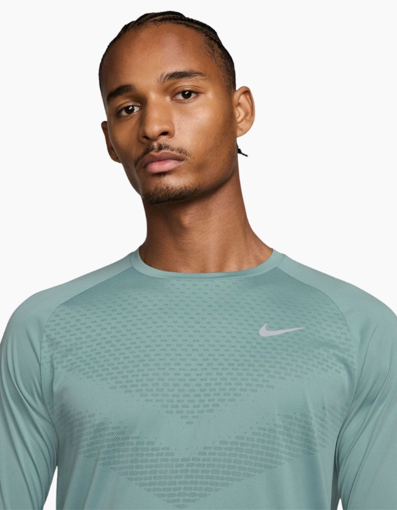 Nike Dri-FIT ADV Stride Green Longsleeve Running Top